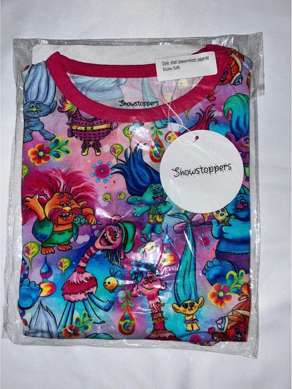 Showstoppers Bamboo Trolls Short Set 5-6T NIB